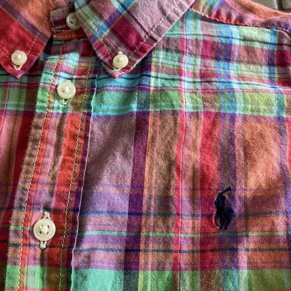 Boys Ralph Lauren Button Down Plaid Dress Shirt - Picture 2 of 7